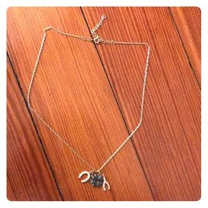 Gold Plated Sterling Silver Lucky Charm Necklace